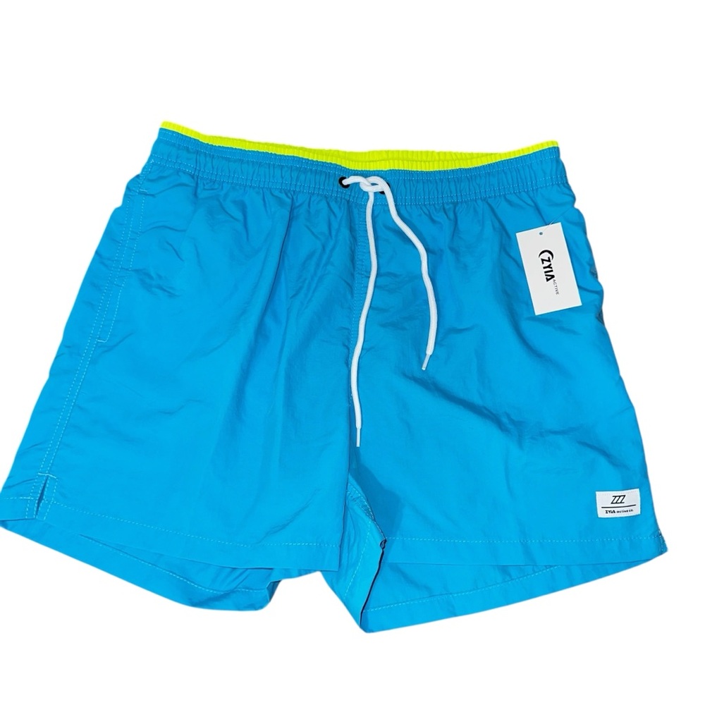 Zyia Men’s Electric Blue Daily Swim‎ Trunks New Size Small